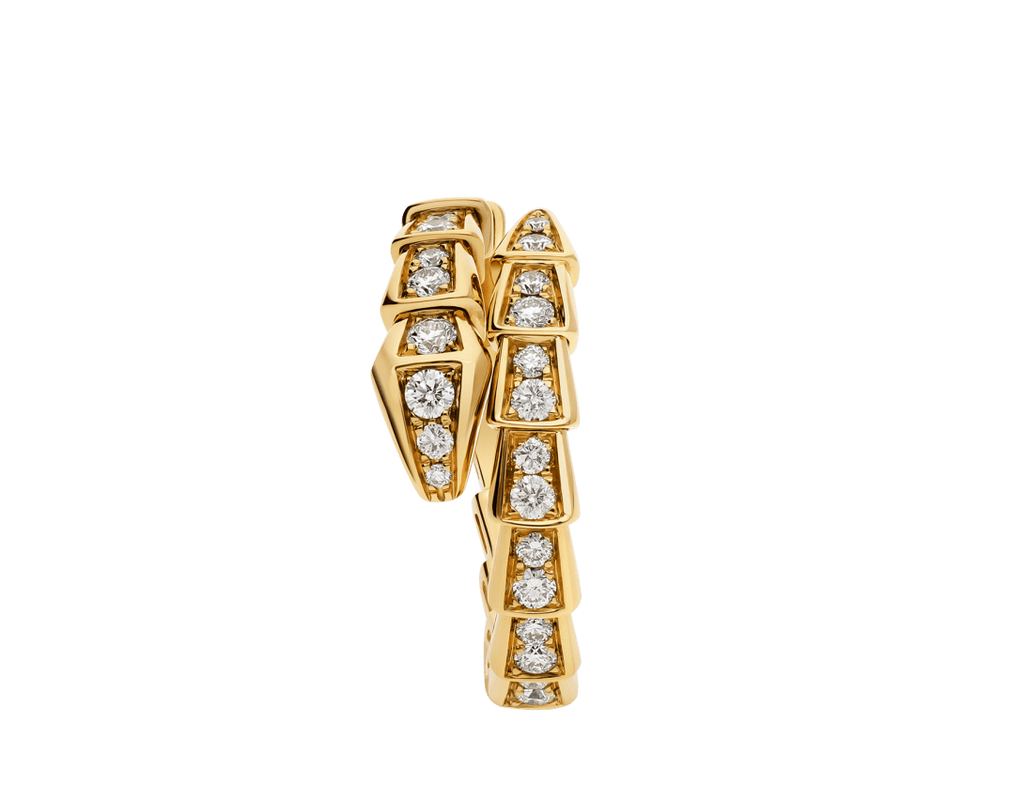 BAGUE BVLGARI SERPENTI VIPER DIAMANTS GOLD