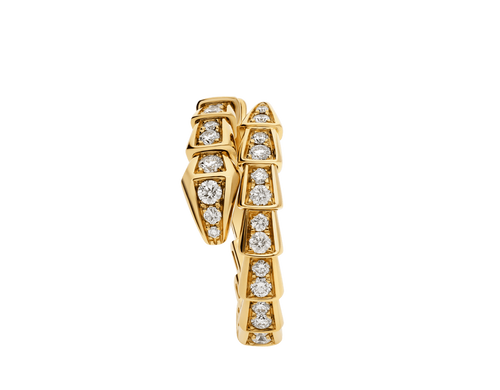 BAGUE BVLGARI SERPENTI VIPER DIAMANTS GOLD