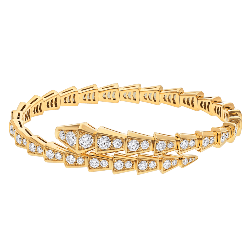 BRACELET BVLGARI SERPENTI VIPER DIAMONDS-GOLD