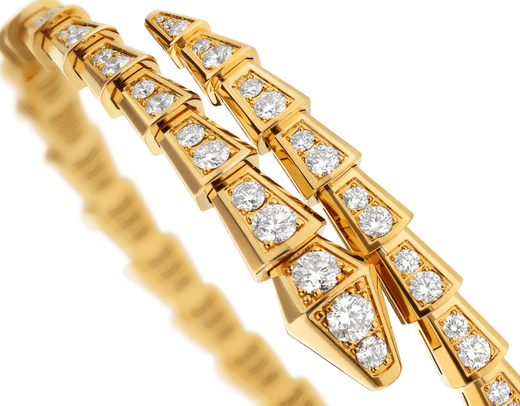 BRACELET BVLGARI SERPENTI VIPER DIAMONDS-GOLD