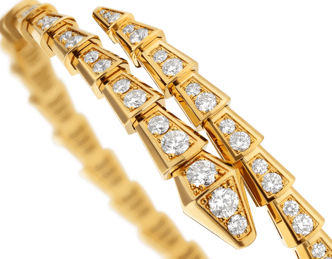 BRACELET BVLGARI SERPENTI VIPER DIAMONDS-GOLD