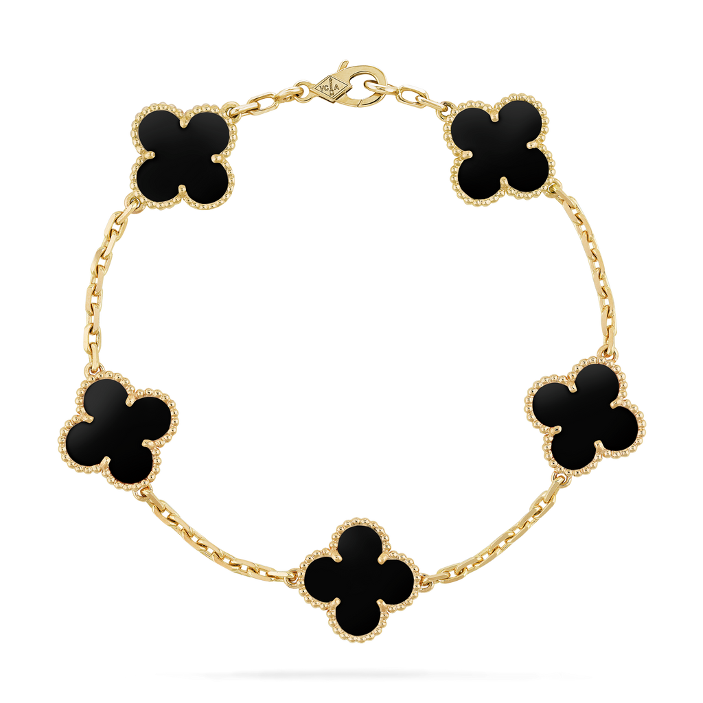 GOURMETTE VAN CLEEF ALHAMBRA NOIR ONYX
