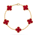 GOURMETTE VAN CLEEF ALHAMBRA ROUGE CARNELIAN