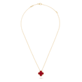 COLLIER PENDENTIF VINATGE ALHAMBRA ROUGE CORNALINE