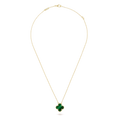 COLLIER PENDENTIF VINATGE ALHAMBRA VERT MALACHITE