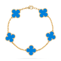 GOURMETTE VAN CLEEF ALHAMBRA BLEU CIEL