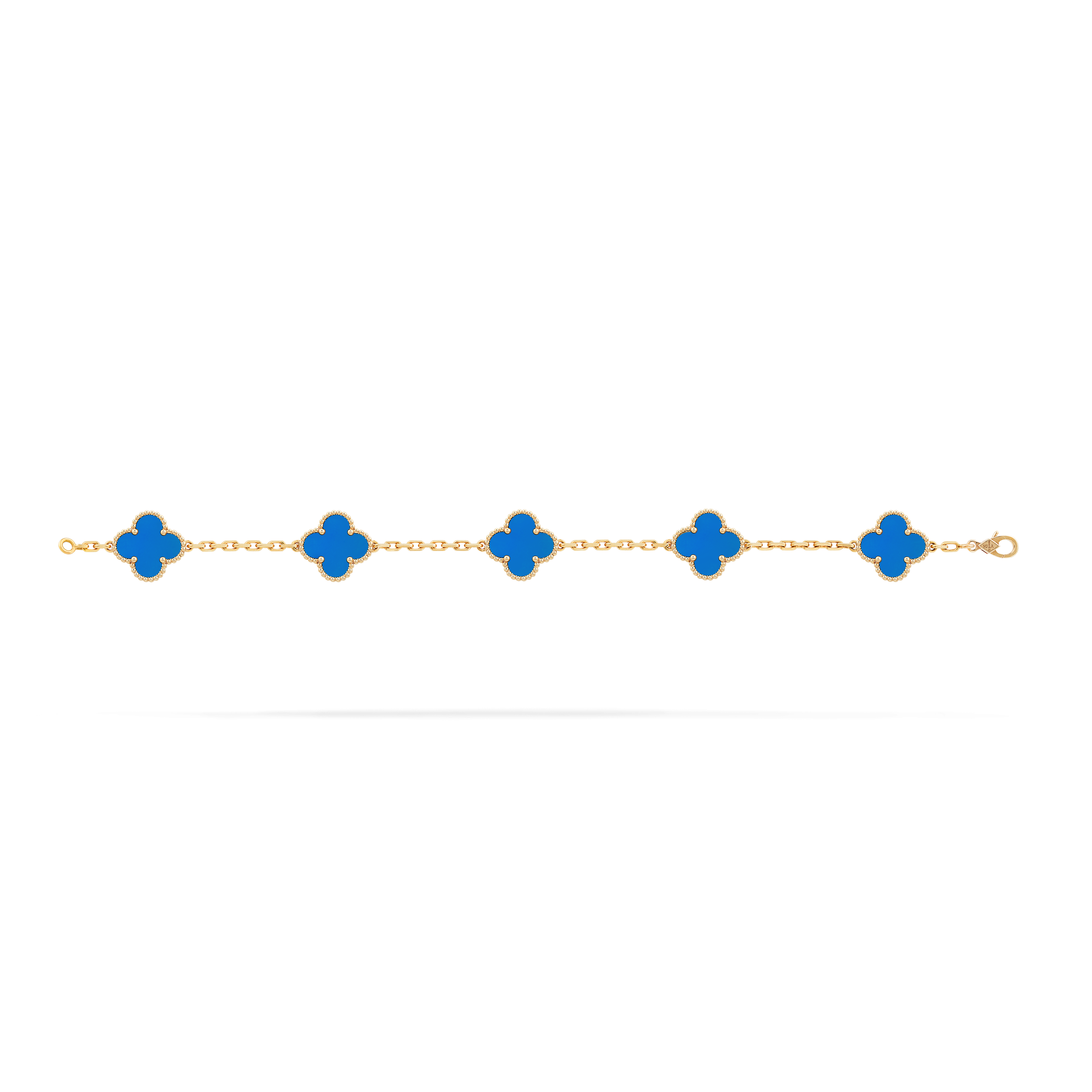 GOURMETTE VAN CLEEF ALHAMBRA BLEU CIEL