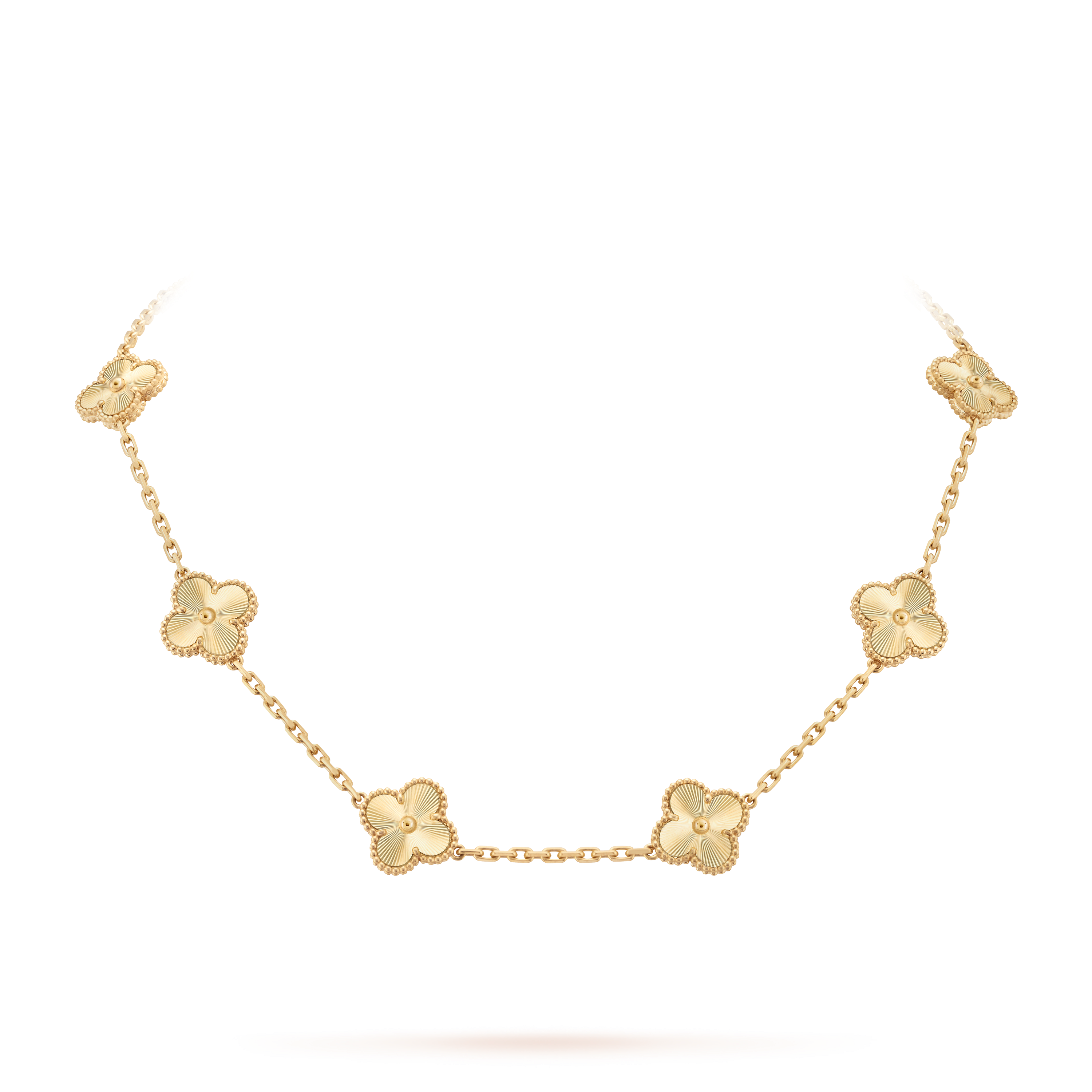 COLLIER VINTAGE ALHAMBRA 7 MOTIFS GOLD