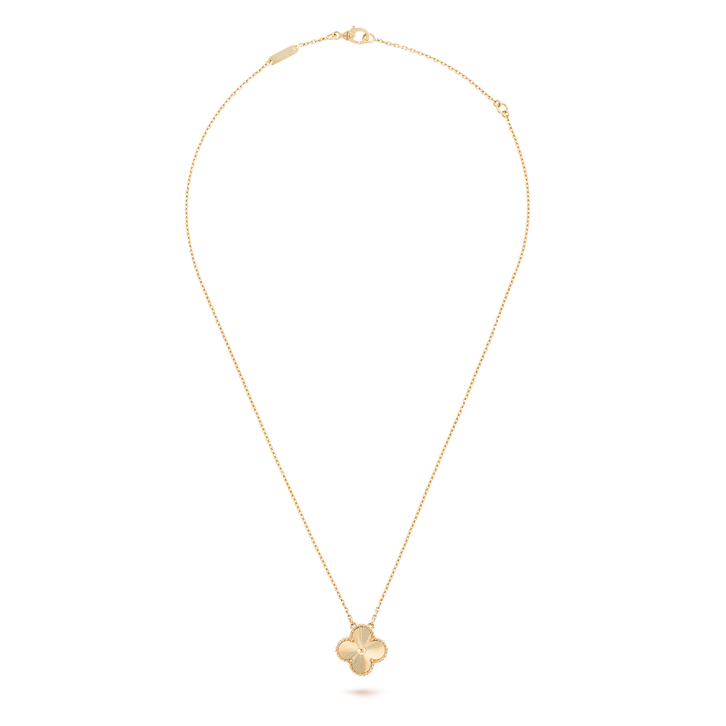 COLLIER PENDENTIF VINTAGE ALHAMBRA GOLD