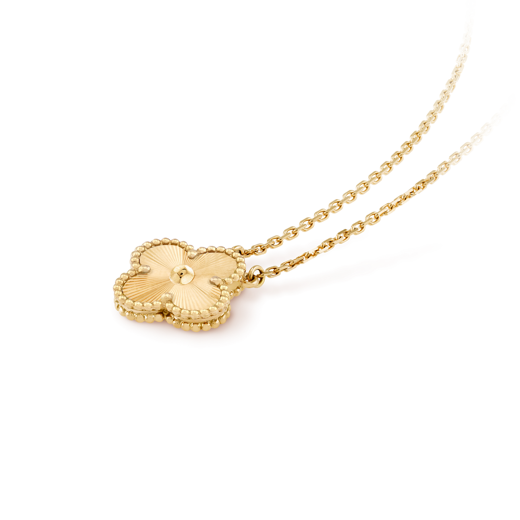 COLLIER PENDENTIF VINTAGE ALHAMBRA GOLD