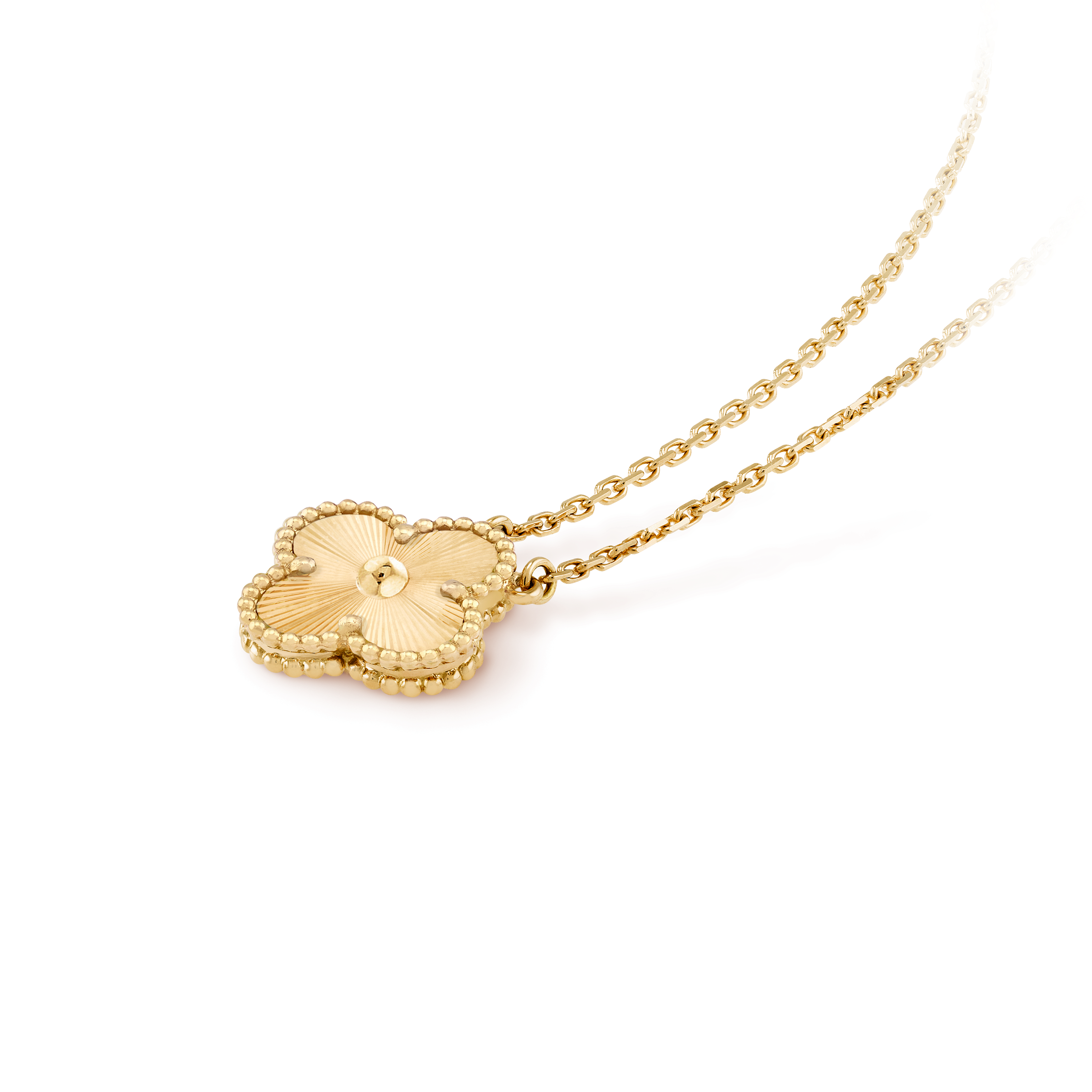 COLLIER PENDENTIF VINTAGE ALHAMBRA GOLD