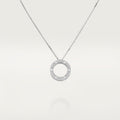 COLLIER CARTIER PENDENTIF LOVE PAVÉ WHITE GOLD