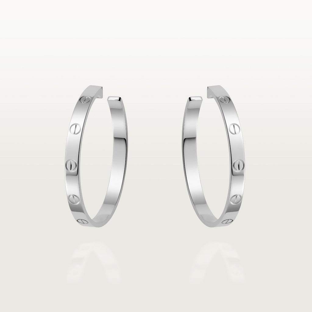 BOUCLE CARTIER LOVE CRÉEOLES WHITE GOLD