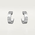 BOUCLE CARTIER LOVE CRÉEOLES PETIT MODÉLE DEUX DIAMONDS WHITE GOLD