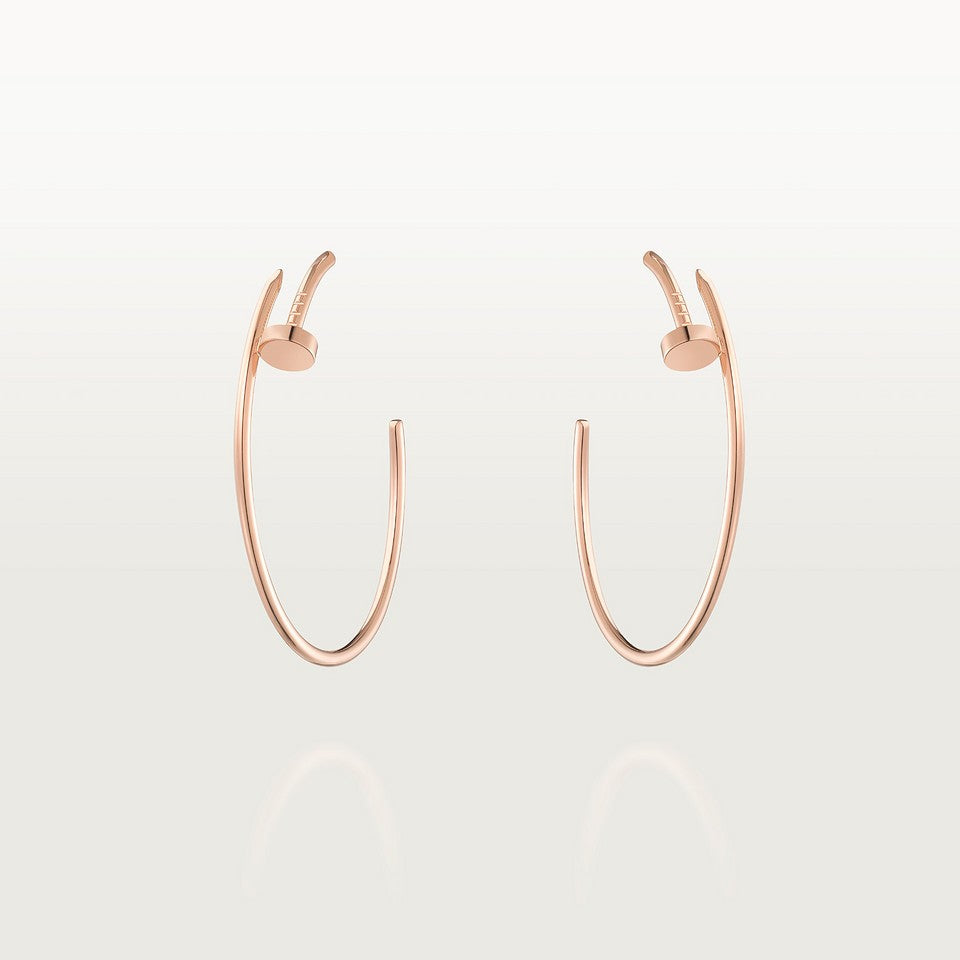 BOUCLE CARTIER CLOU CRÉOLES GRAND MODÉLE ROSE GOLD