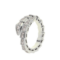 BAGUE BVLGARI SERPENTI VIPER DIAMANTS WHITE GOLD