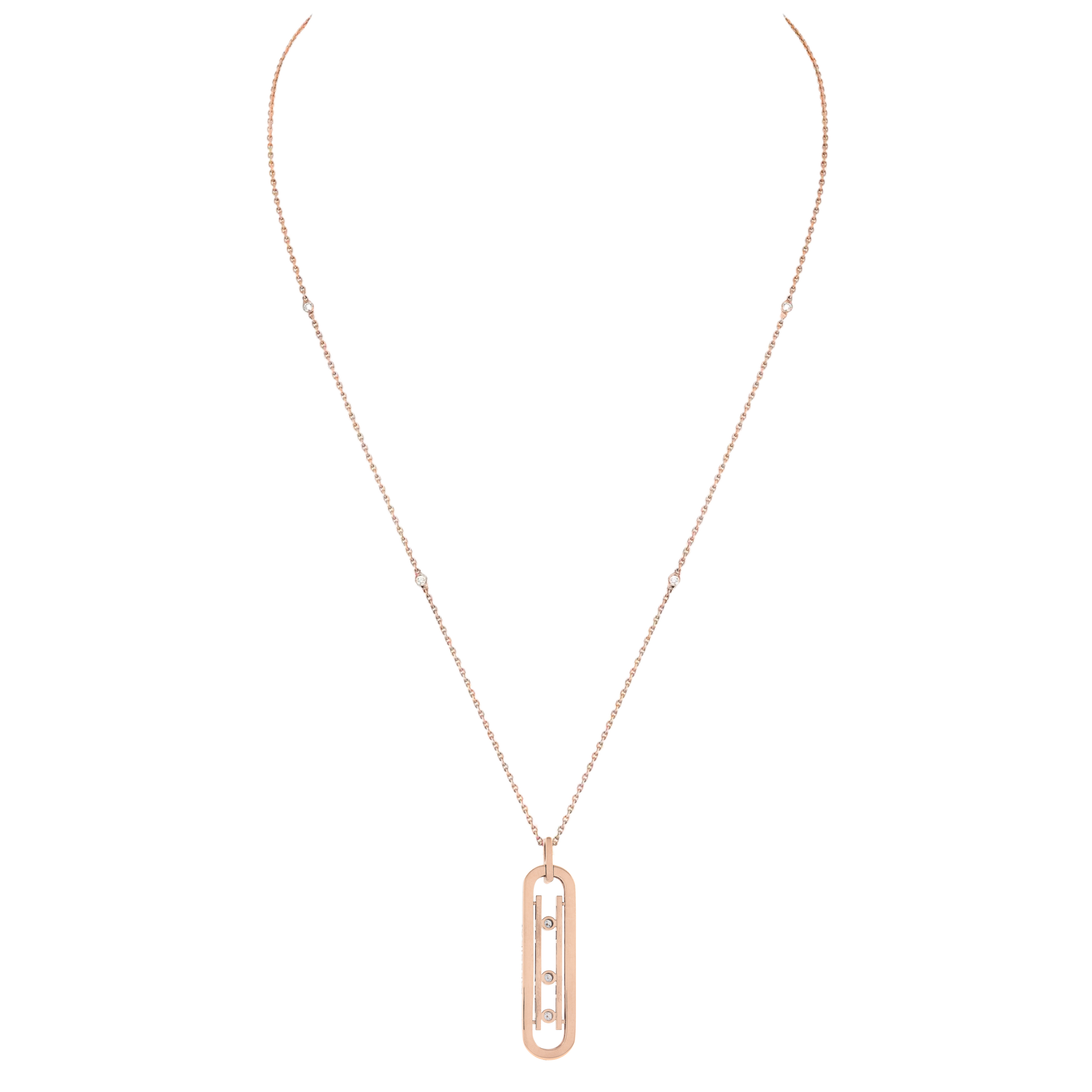 COLLIER MESSIKA MOVE 10TH SM NECKLACE ROSE GOLD
