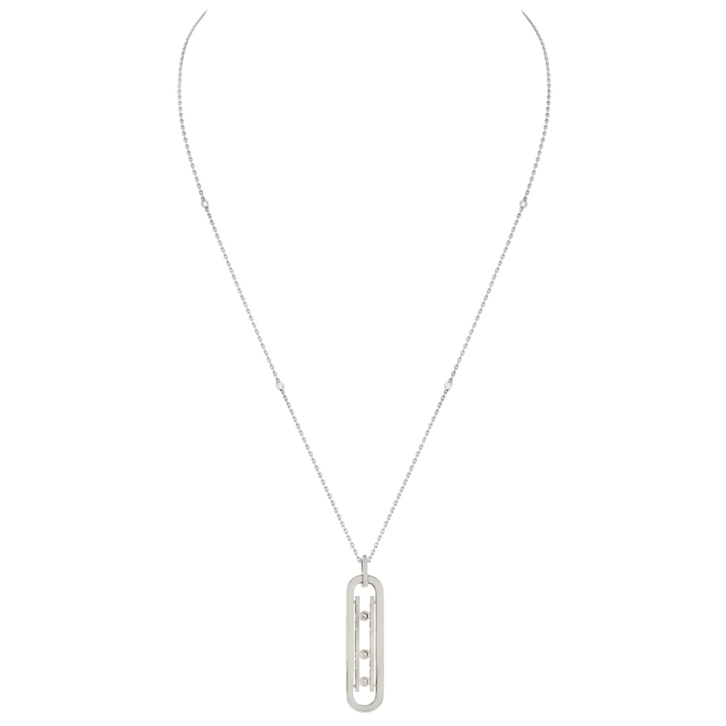 COLLIER MESSIKA MOVE 10TH SM NECKLACE WHITE GOLD