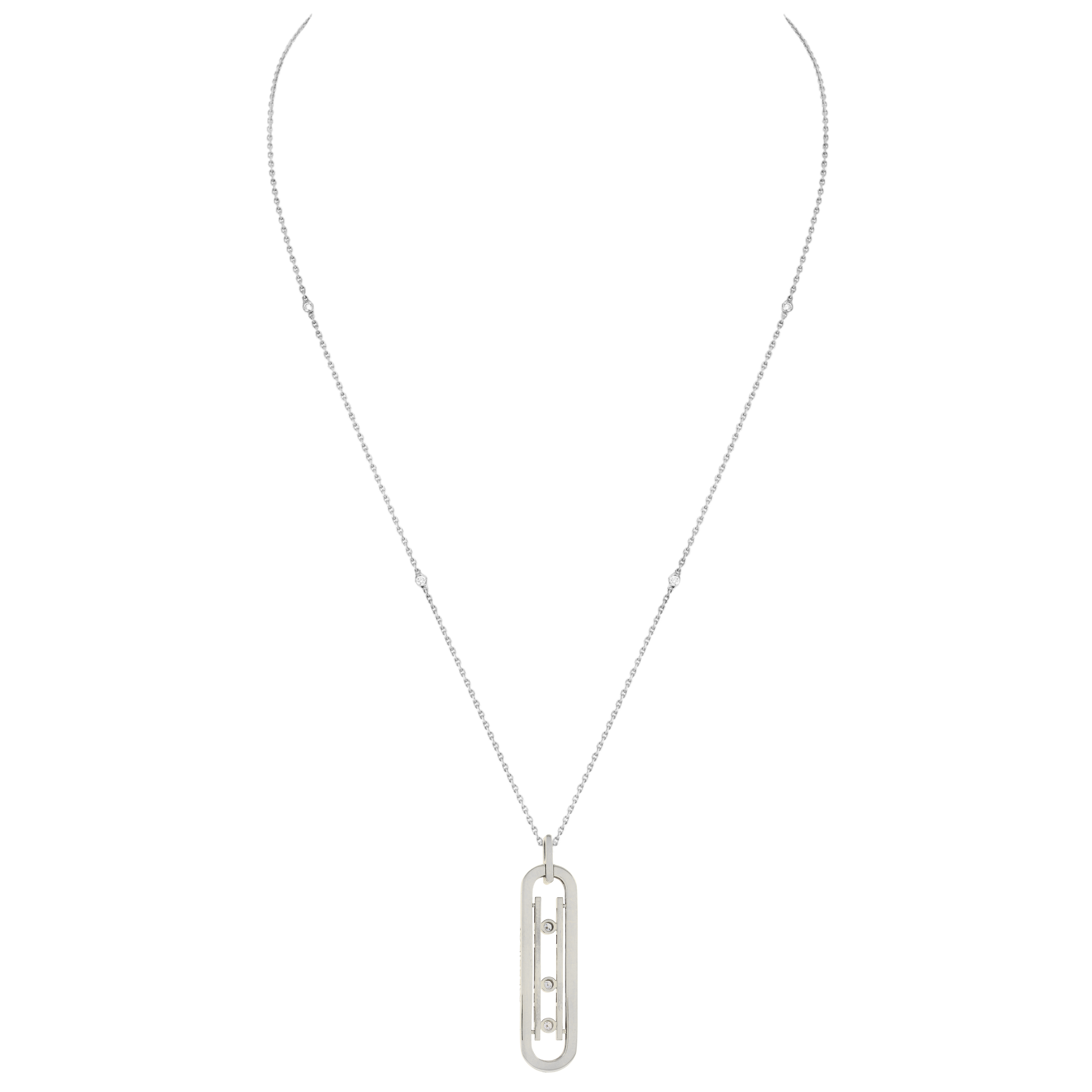 COLLIER MESSIKA MOVE 10TH SM NECKLACE WHITE GOLD