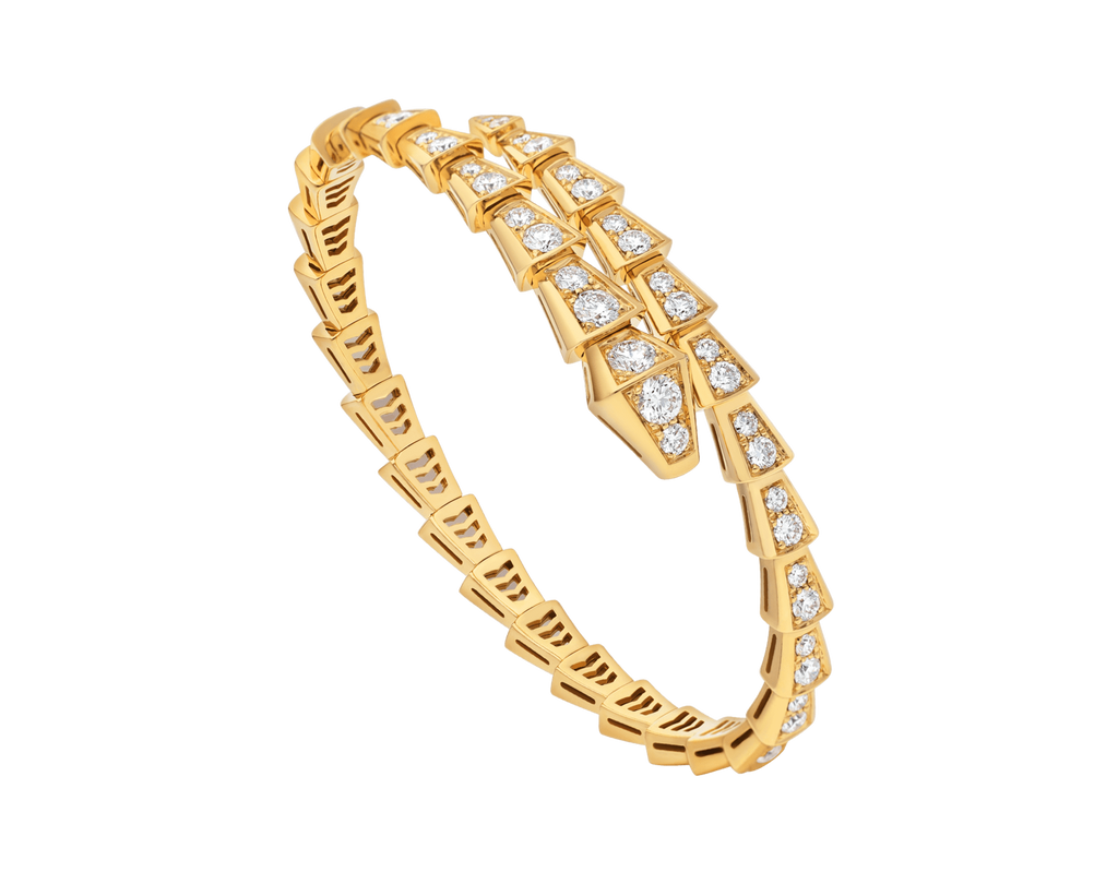 BRACELET BVLGARI SERPENTI VIPER DIAMONDS-GOLD