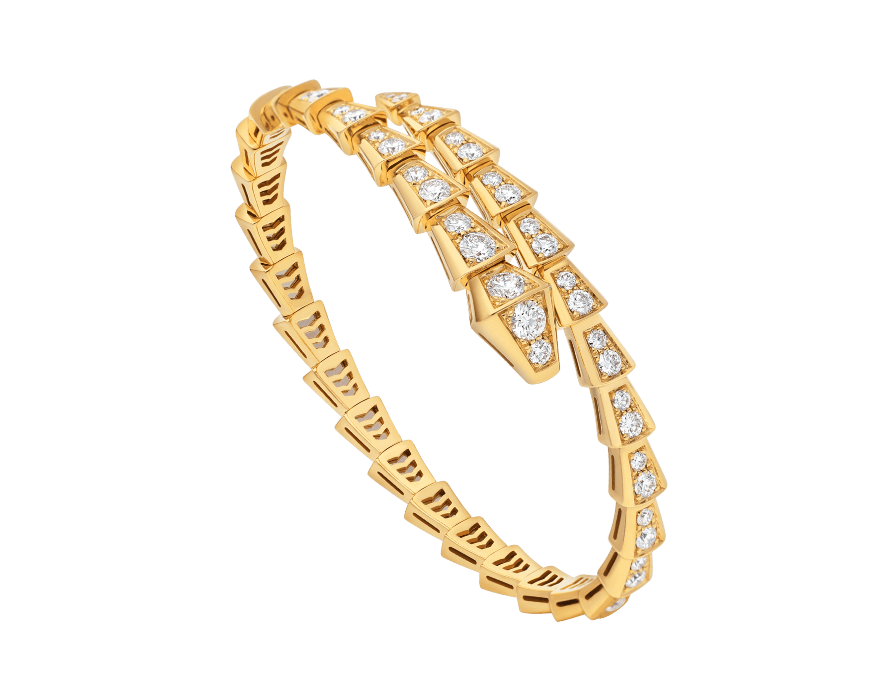 BRACELET BVLGARI SERPENTI VIPER DIAMONDS-GOLD