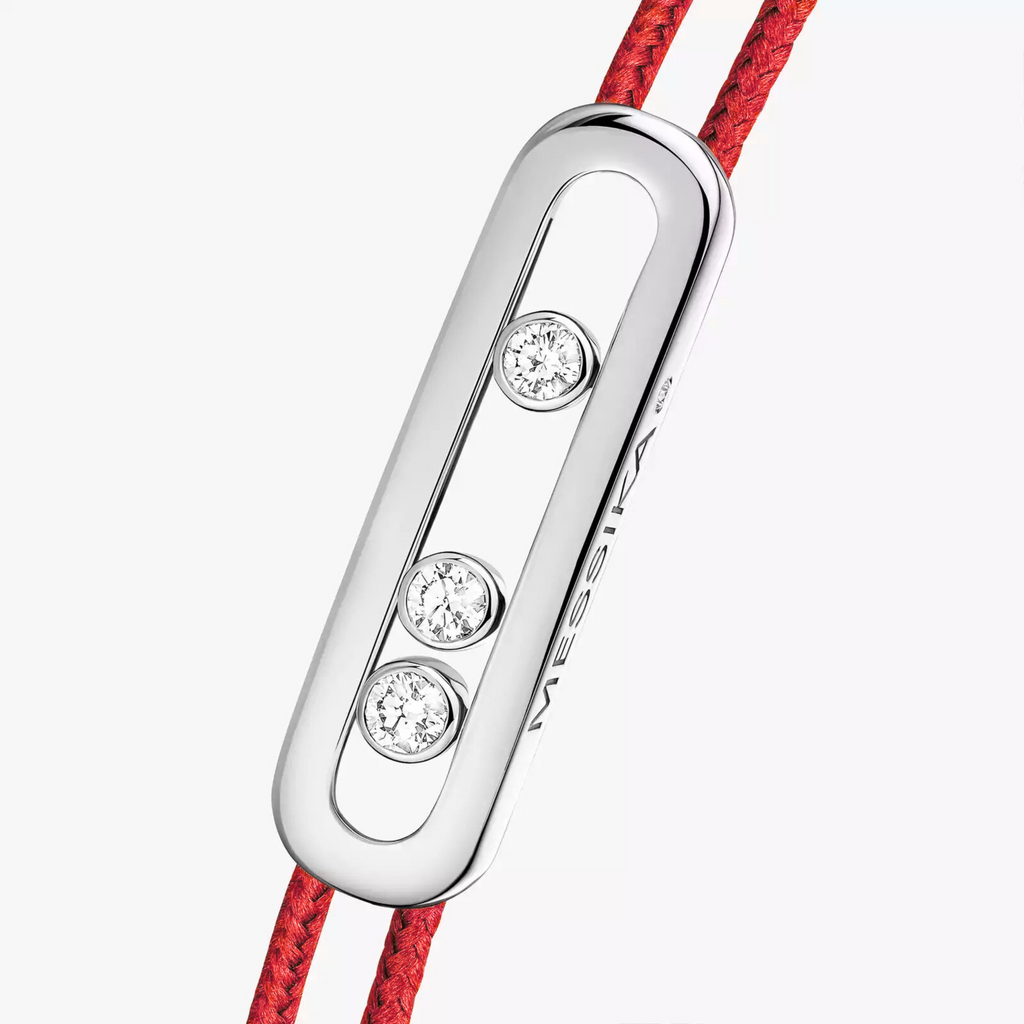 BRACELET MESSIKA CORDE ROUGE WHITE GOLD