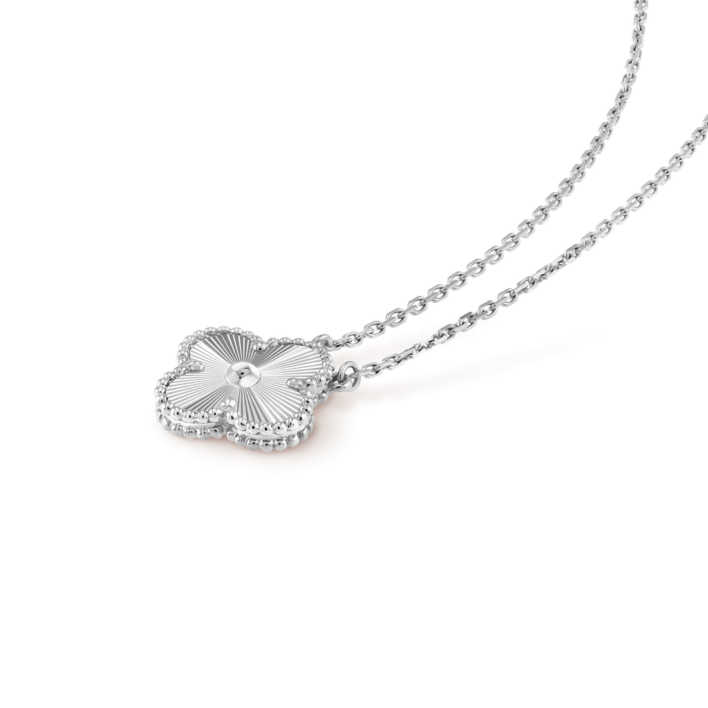 COLLIER PENDENTIF VINTAGE ALHAMBRA WHITE GOLD