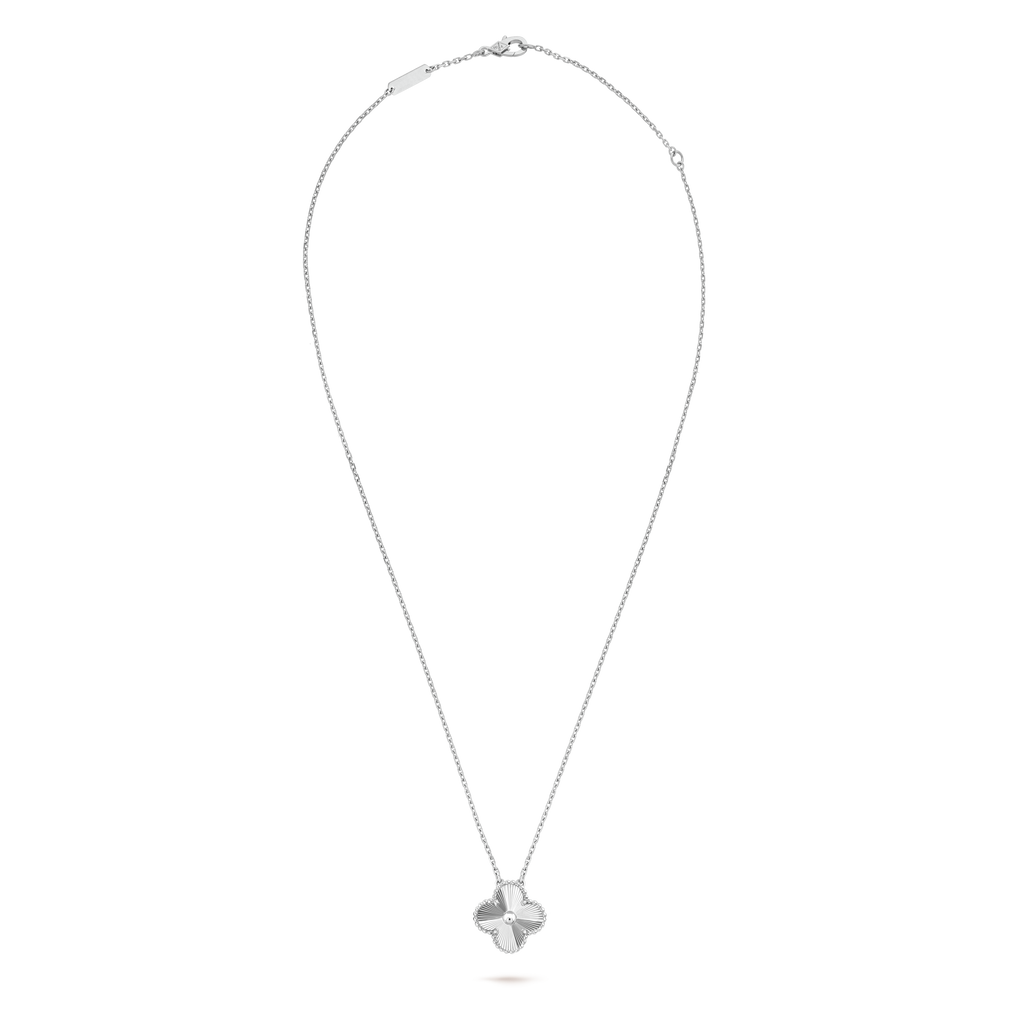 COLLIER PENDENTIF VINTAGE ALHAMBRA WHITE GOLD
