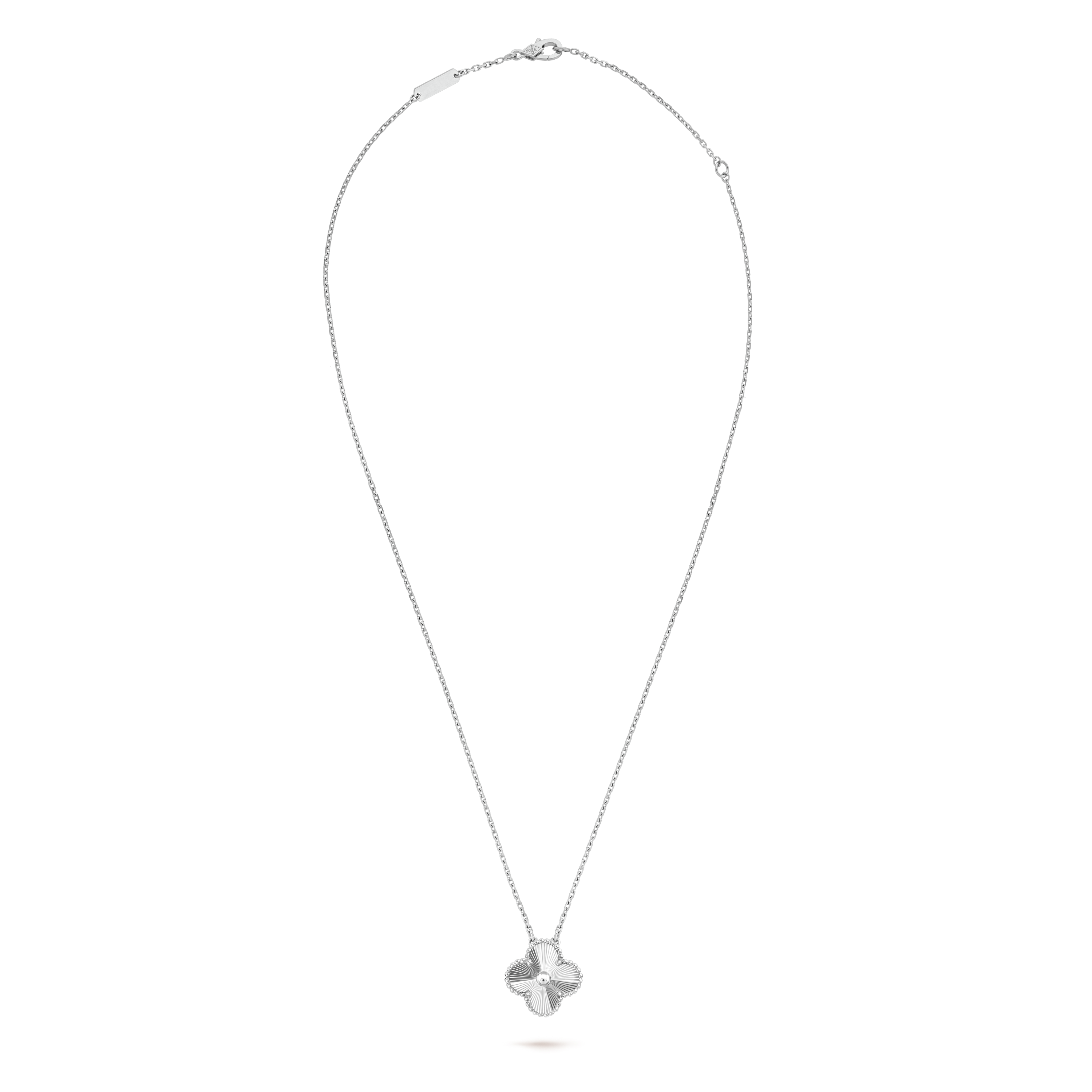 COLLIER PENDENTIF VINTAGE ALHAMBRA WHITE GOLD