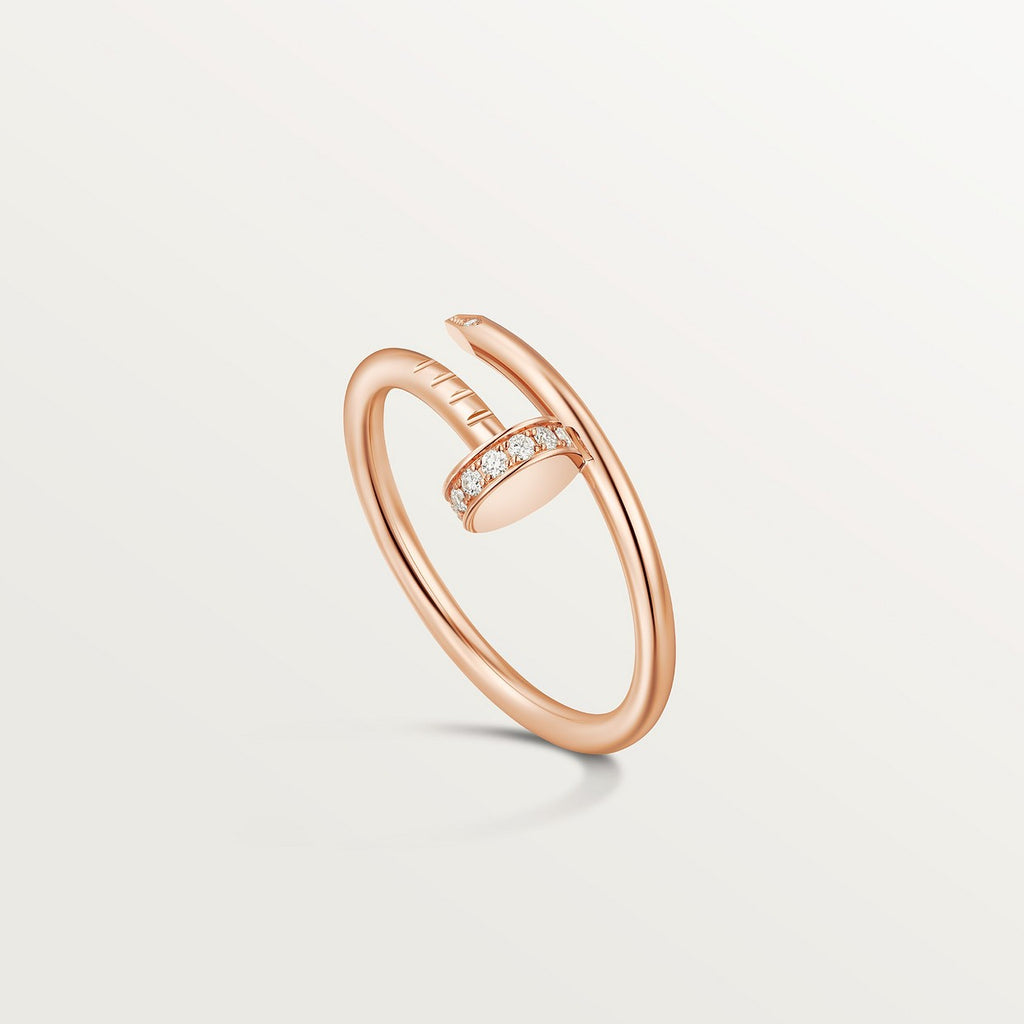 BAGUE CARTIER JUSTE UN CLOU PETIT MODÈLE DIAMANTS ROSE GOLD