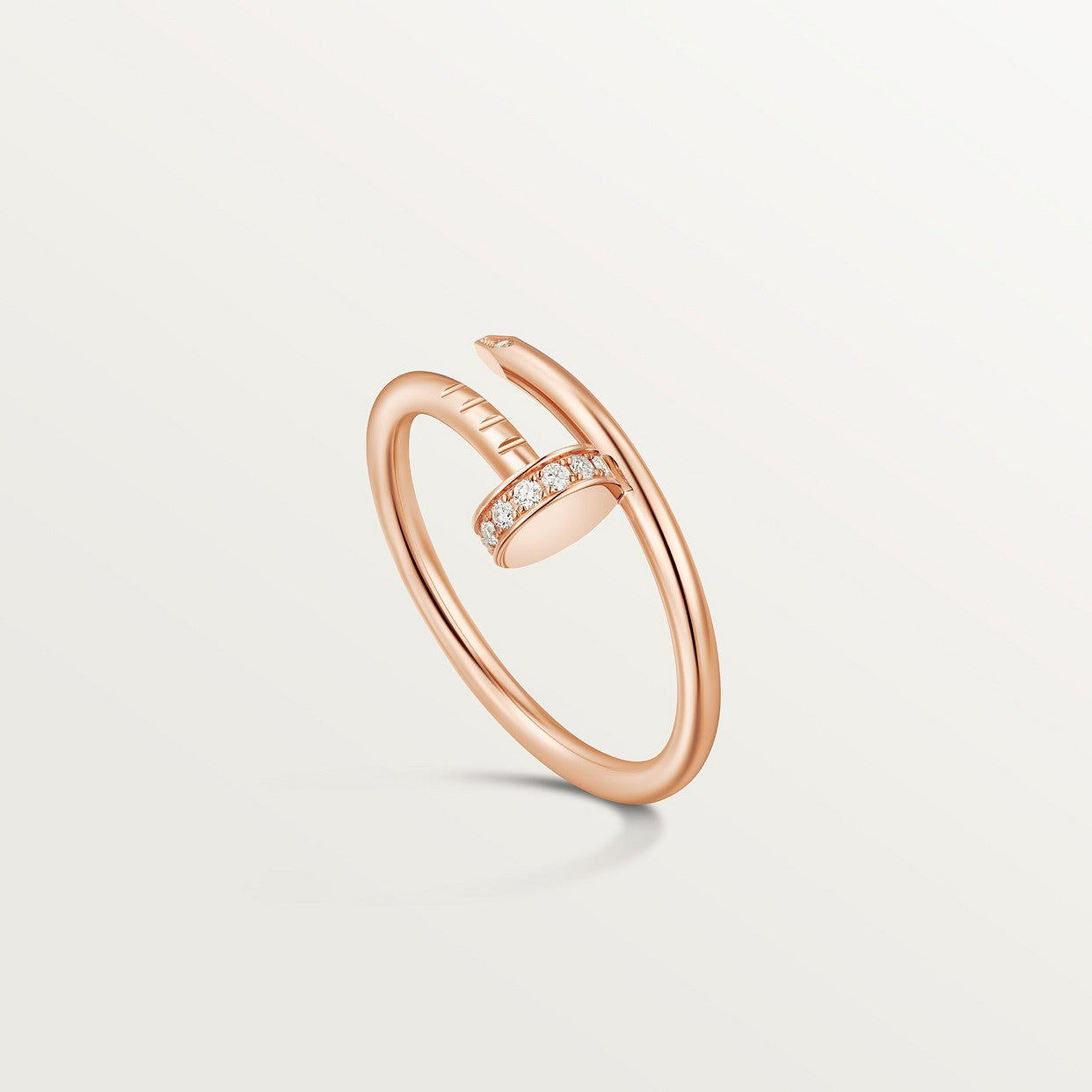 BAGUE CARTIER JUSTE UN CLOU PETIT MODÈLE DIAMANTS ROSE GOLD