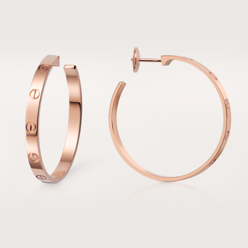 BOUCLE CARTIER LOVE CRÉEOLES ROSE GOLD