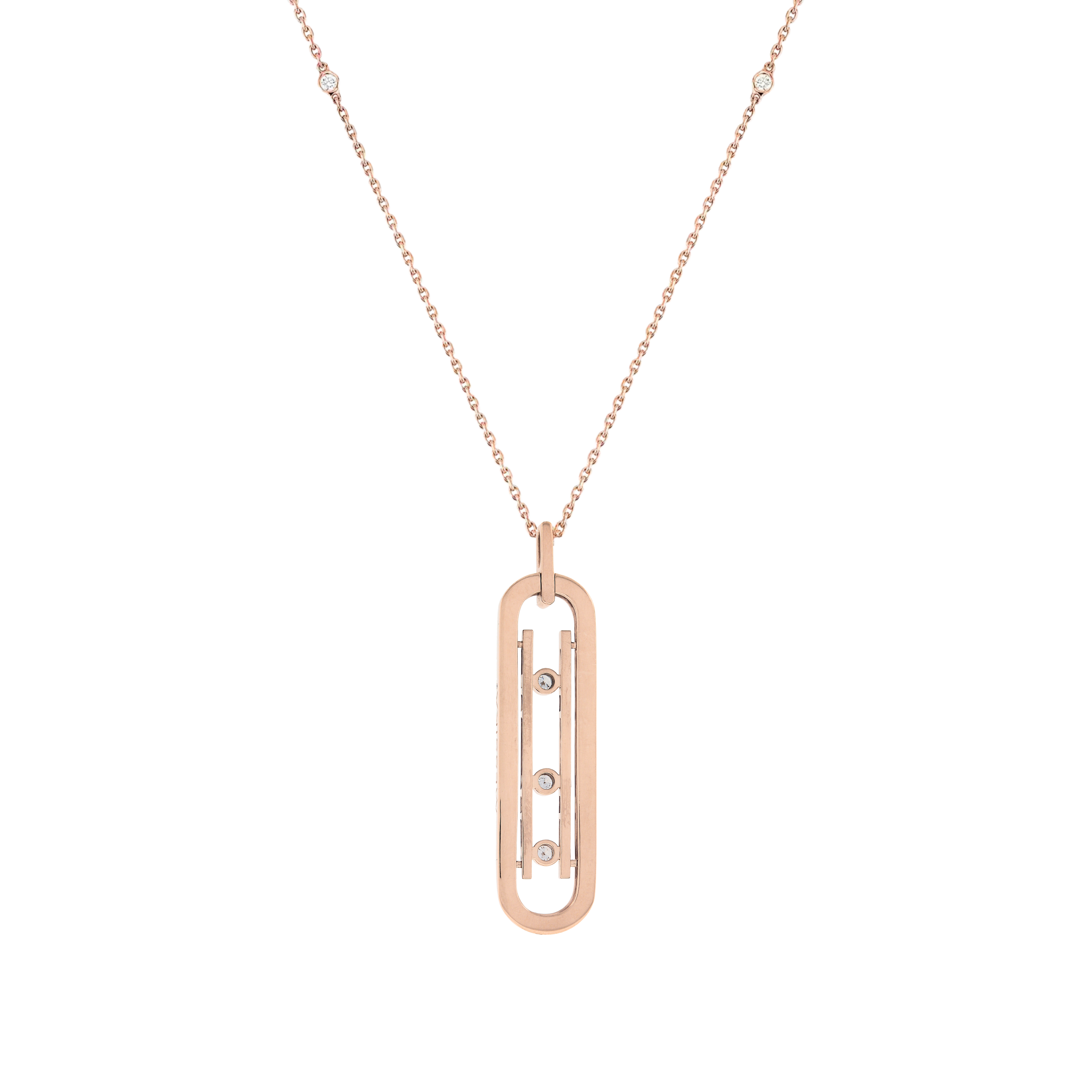 COLLIER MESSIKA MOVE 10TH SM NECKLACE ROSE GOLD