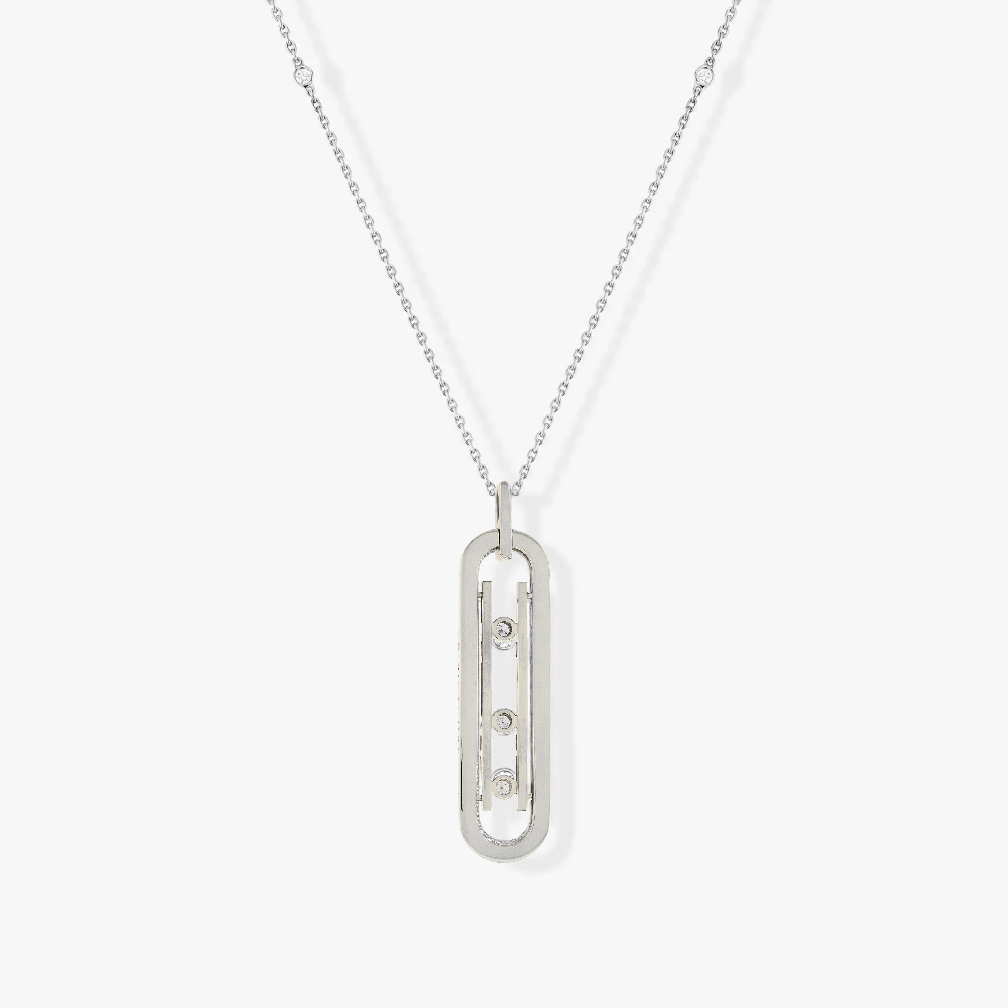 COLLIER MESSIKA MOVE 10TH SM NECKLACE WHITE GOLD