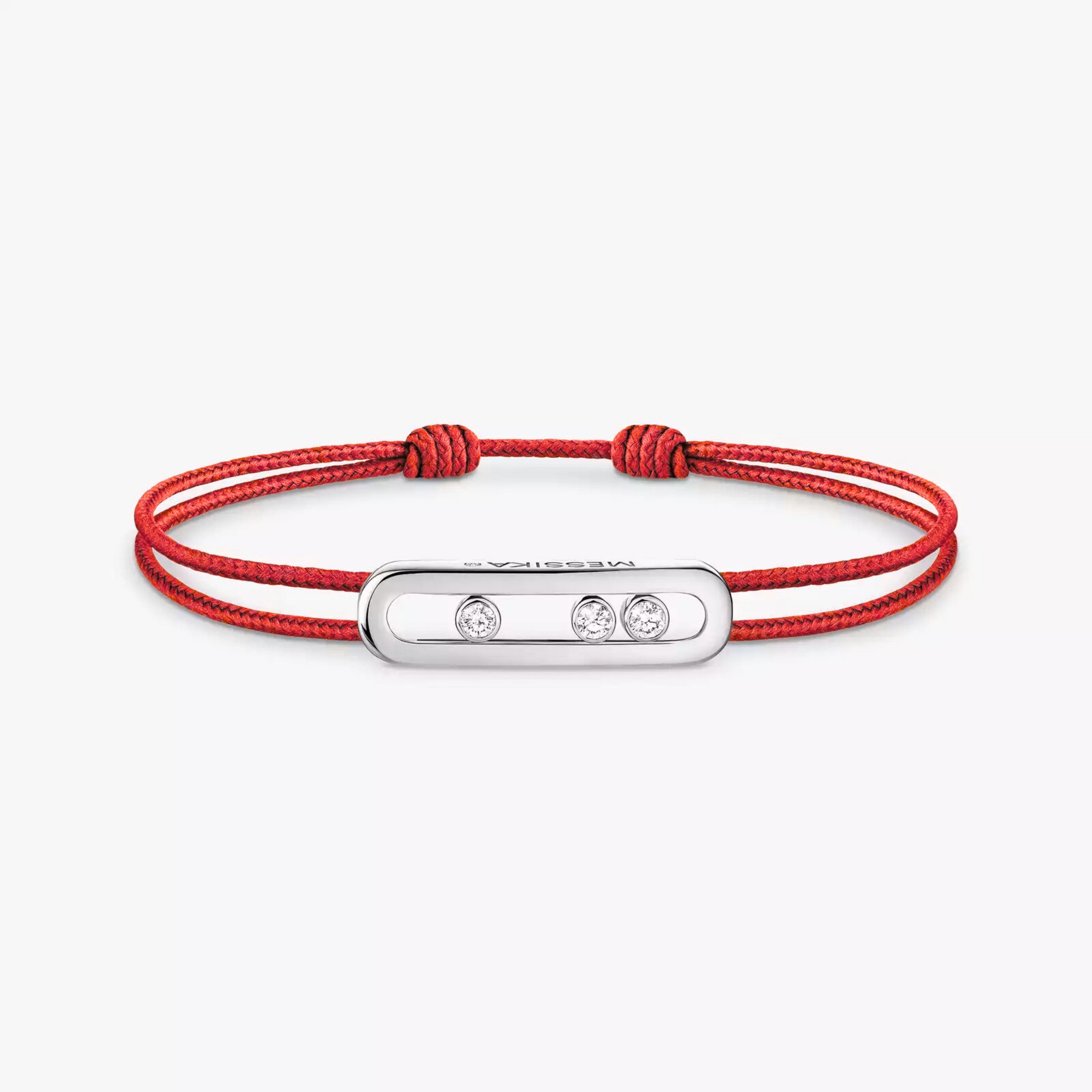 BRACELET MESSIKA CORDE ROUGE WHITE GOLD