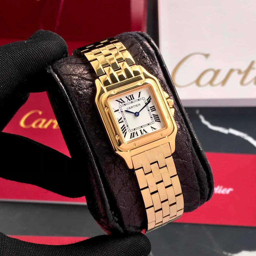 Cartier Panthere De Cartier Gold White Dial Japanese Quartz