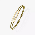 BRACELET MESSIKA CORDE VERT KAKI GOLD