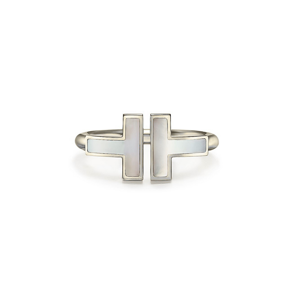 BAGUE TIFFANY & CO T WHITE GOLD