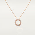 COLLIER CARTIER PENDENTIF LOVE PAVÉ ROSE GOLD