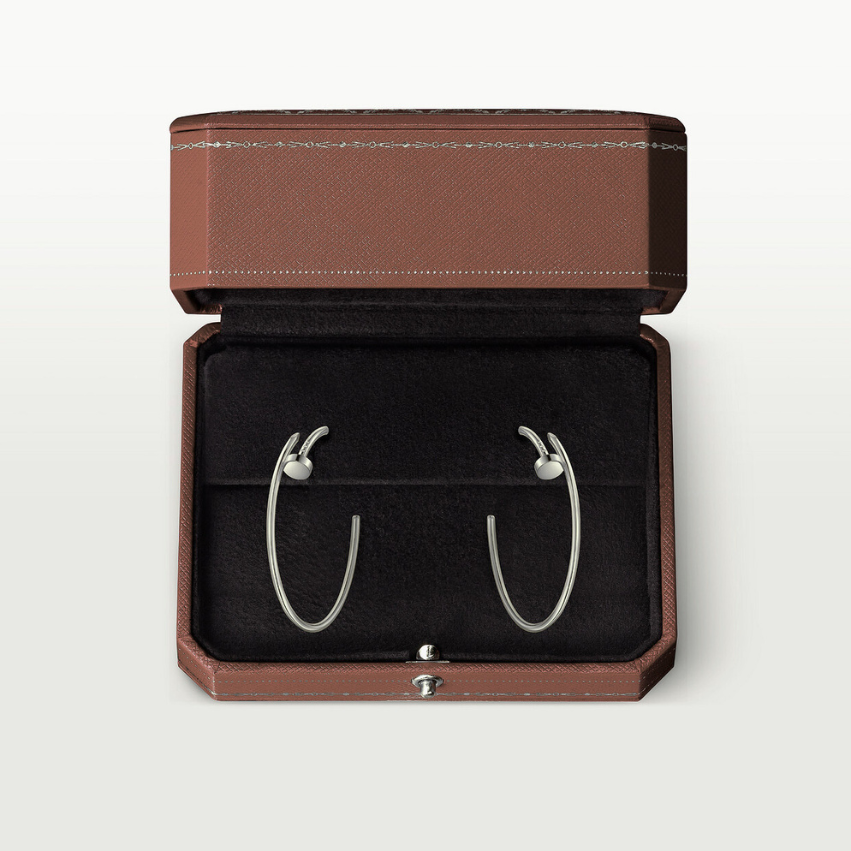 BOUCLE CARTIER CLOU CRÉOLES GRAND MODÉLE WHITE GOLD