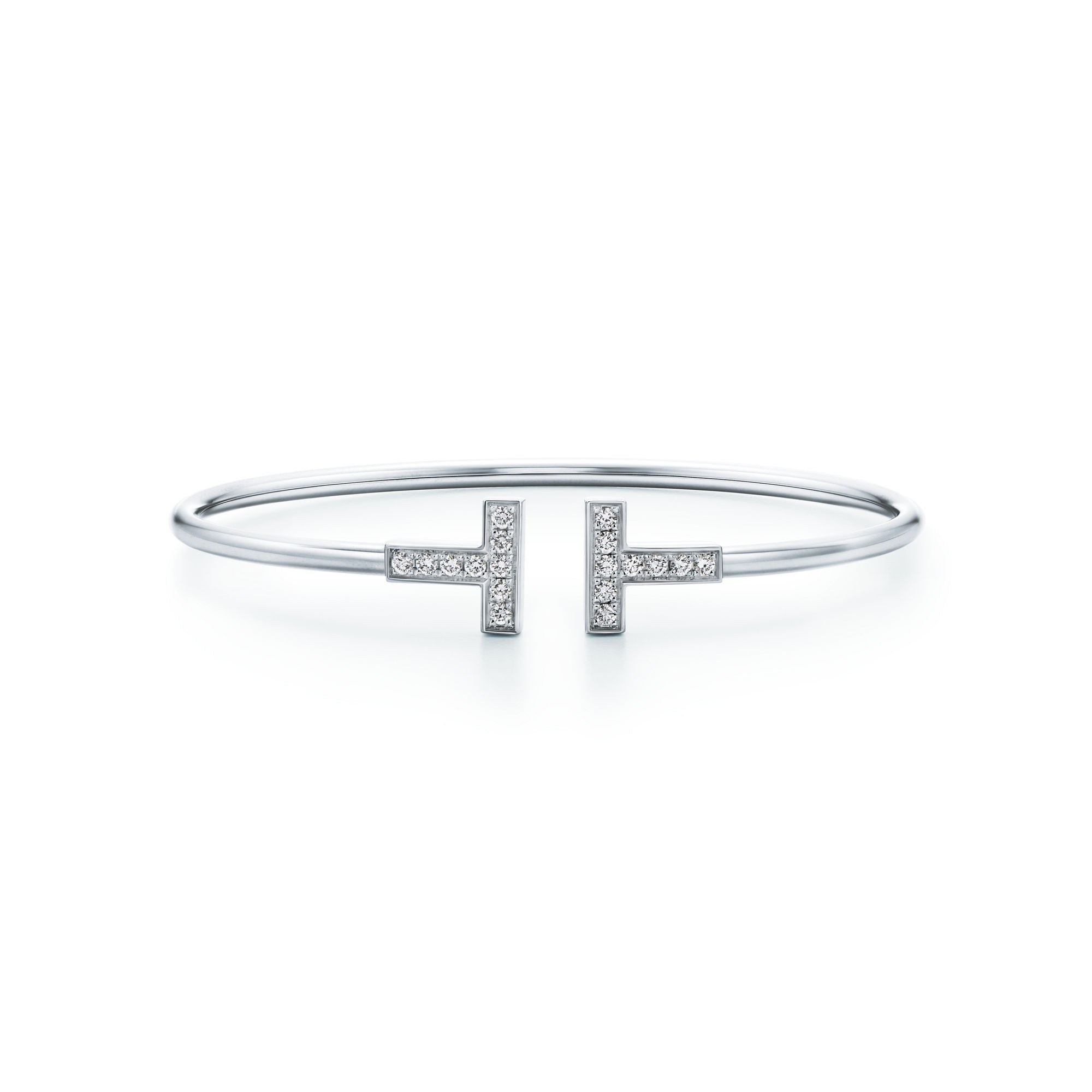 BRACELET TIFFANY & CO T WIRE ORNÈ WHITE GOLD