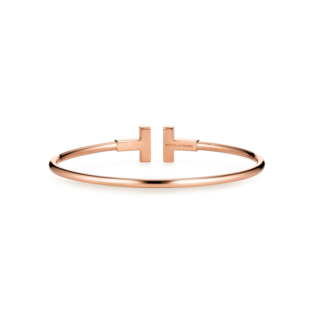 BRACELET TIFFANY & CO T WIRE ORNÈ ROSE GOLD