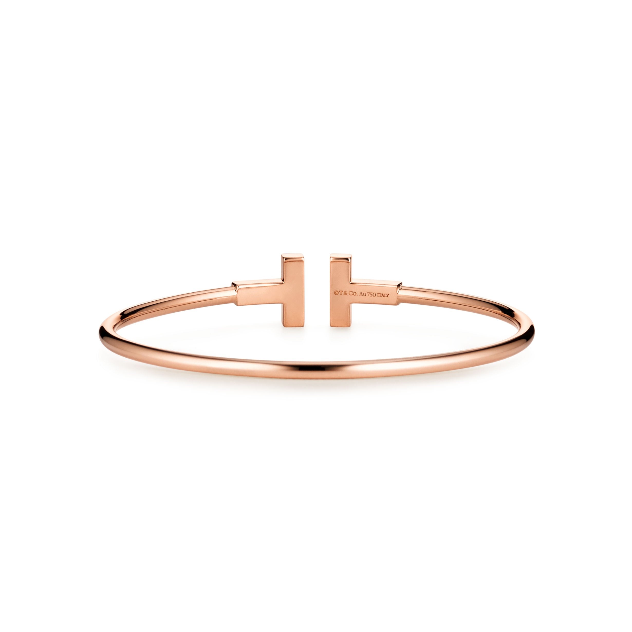 BRACELET TIFFANY & CO T WIRE ORNÈ ROSE GOLD