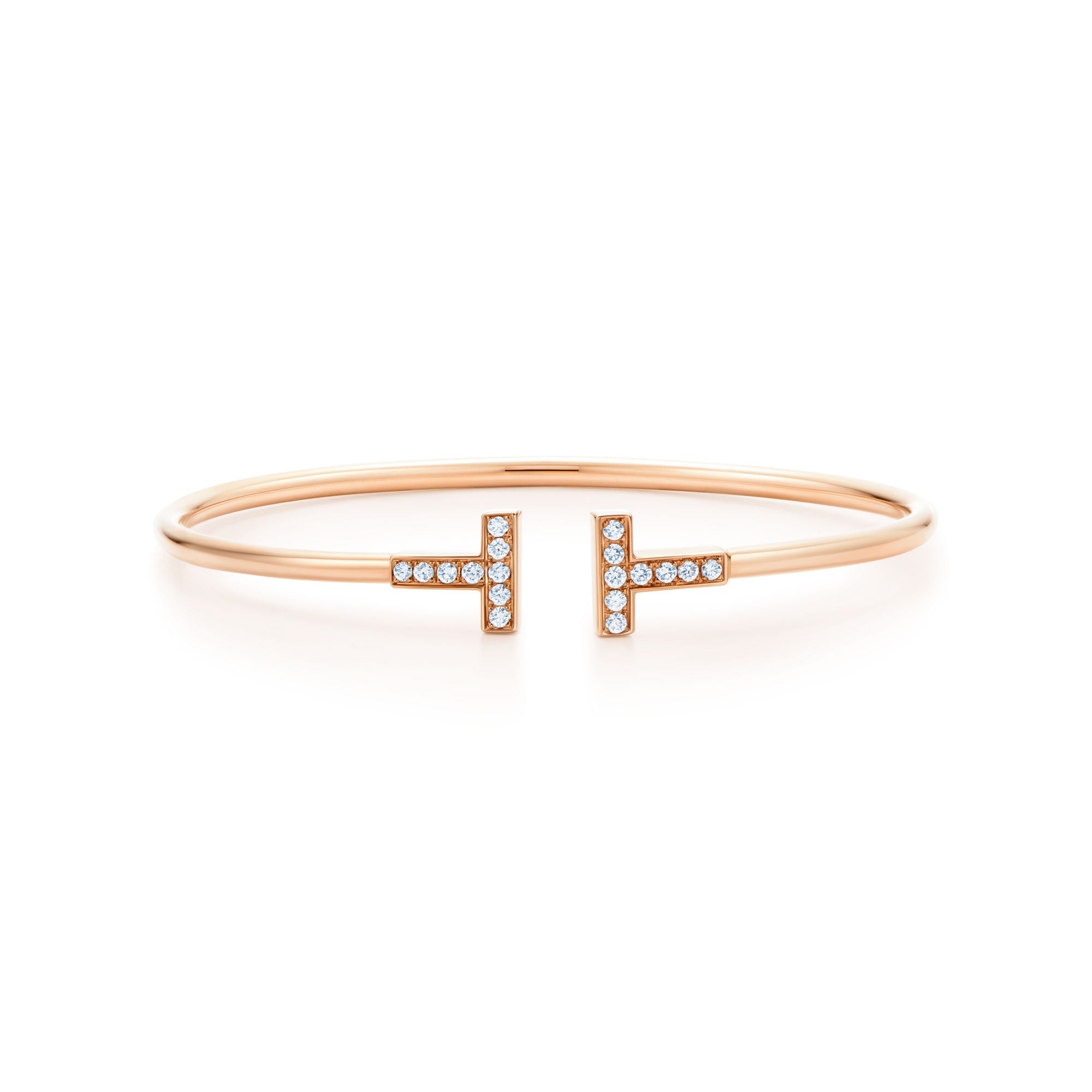 BRACELET TIFFANY & CO T WIRE ORNÈ ROSE GOLD