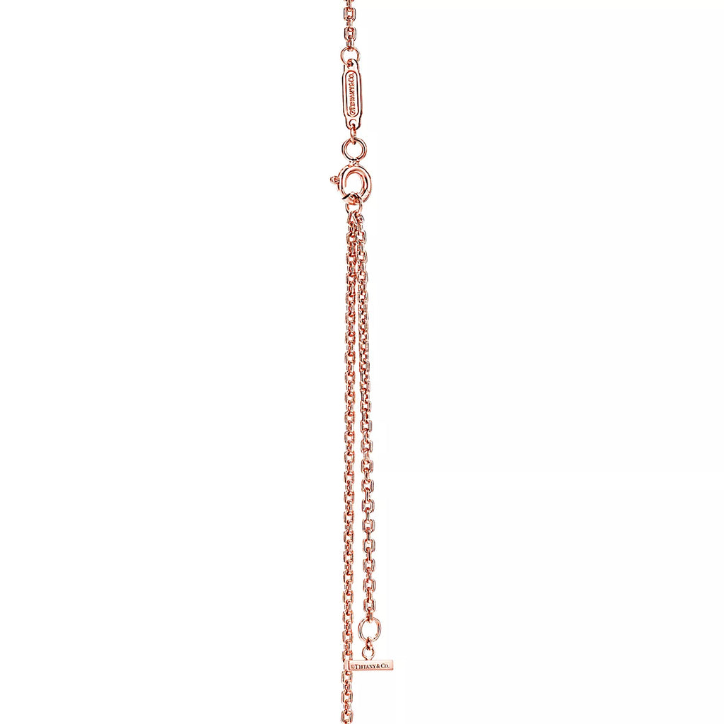 COLLIER TIFFANY & CO T PENDENTIF SMILE ROSE GOLD