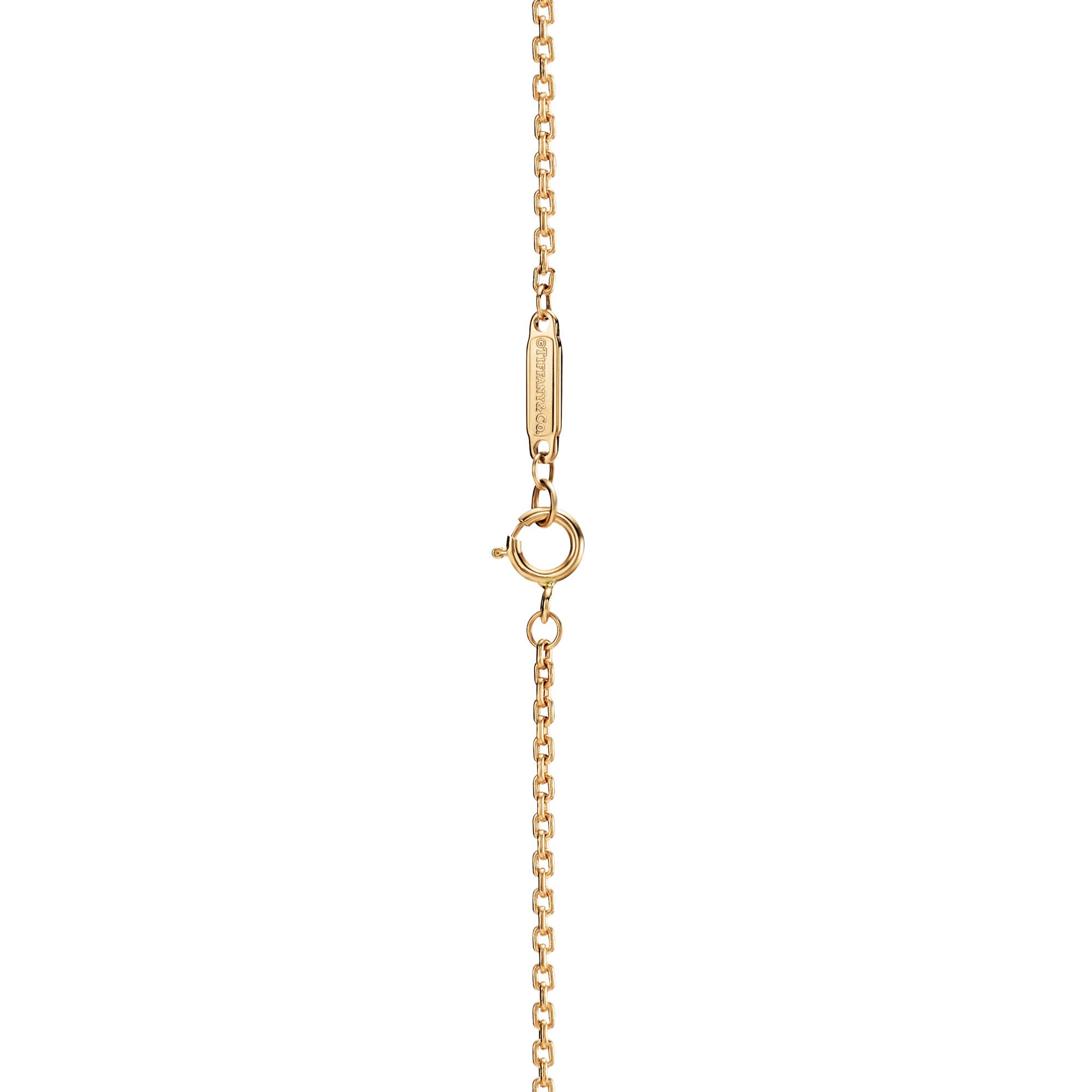 COLLIER TIFFANY & CO HARDWEAR PENDETIF A MAILLONS ALLONGES-GOLD