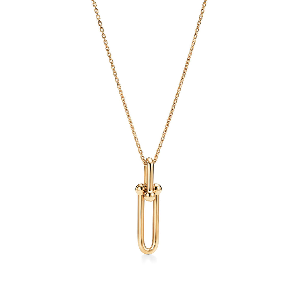 COLLIER TIFFANY & CO HARDWEAR PENDETIF A MAILLONS ALLONGES-GOLD