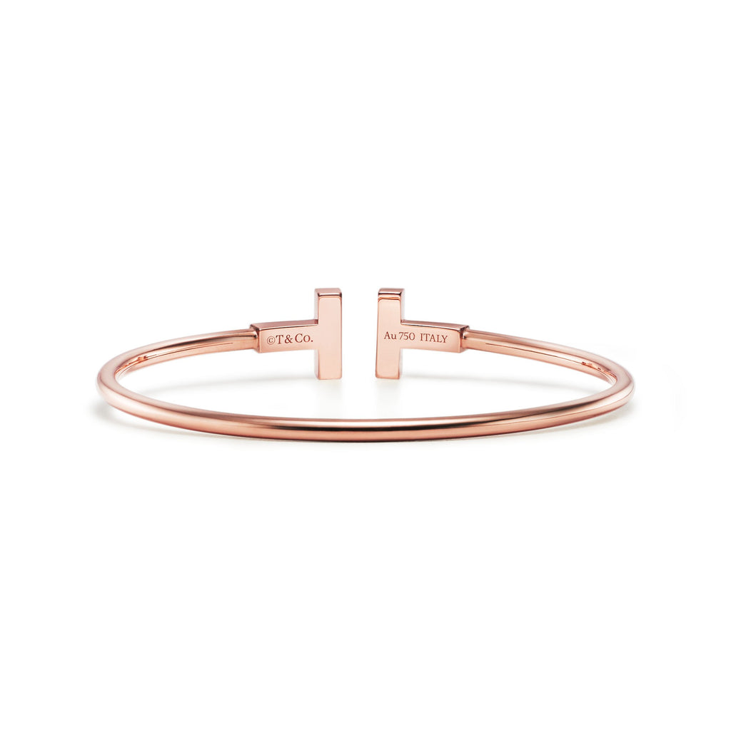 BRACELET TIFFANY & CO T WIRE ROSE GOLD