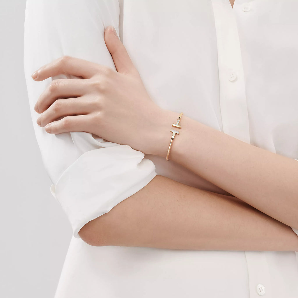 BRACELET TIFFANY & CO T WIRE GOLD