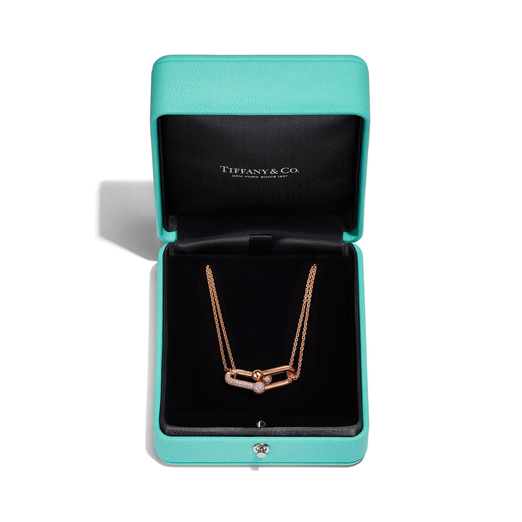 COLLIER TIFFANY & CO HARDWEAR A MAILLONS DIAMOND ROSE-GOLD
